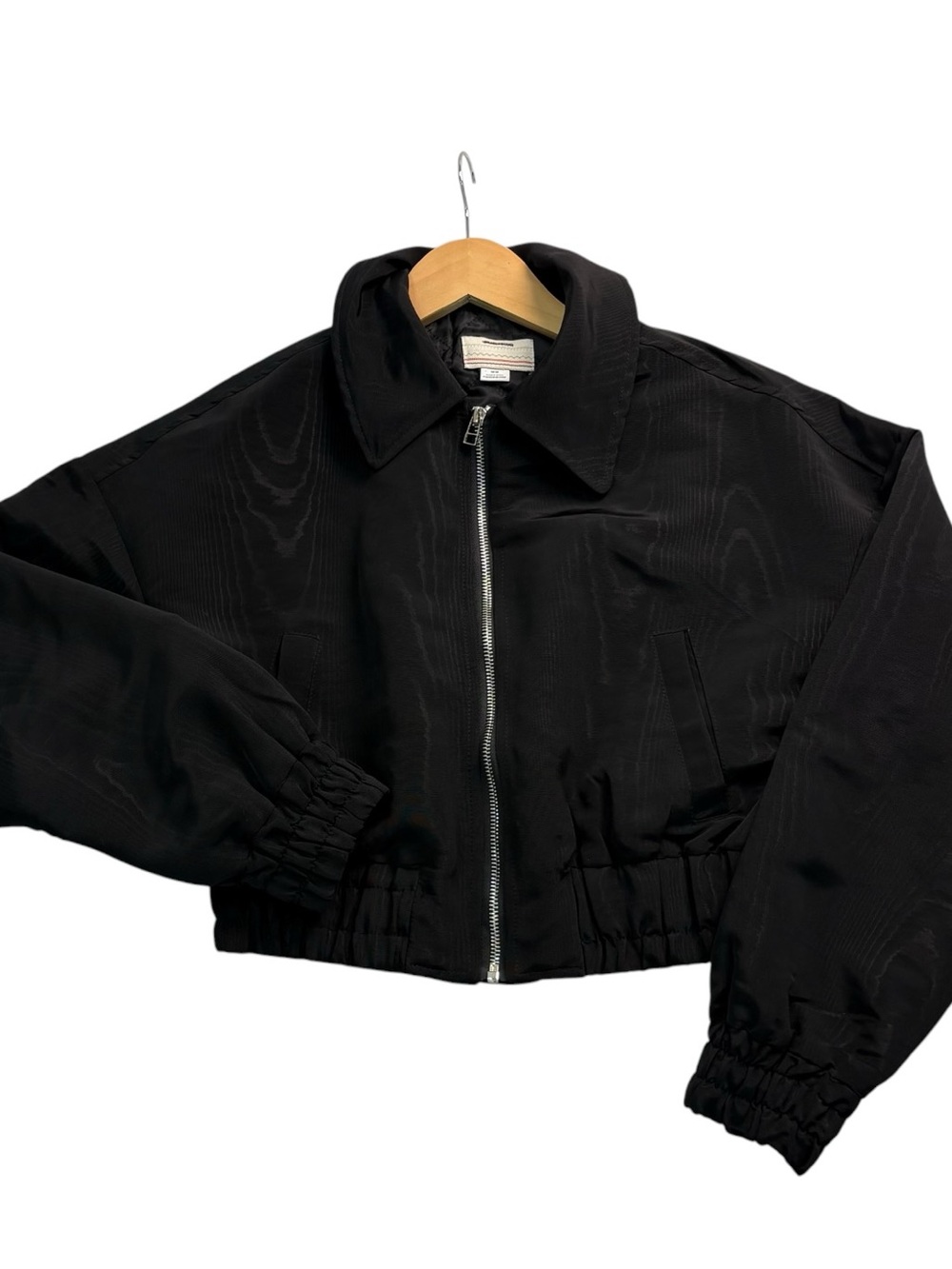 Kimchi Blue Black Cropped Bomber Jacket Size S and M NWOT
